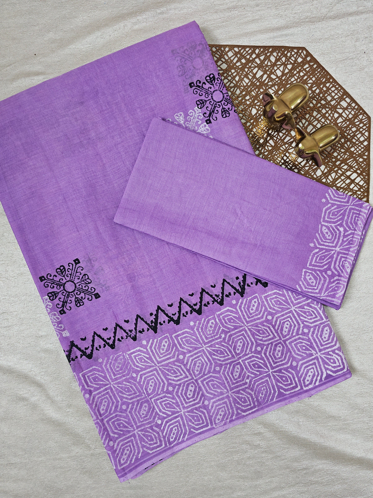 Pure Cotton with Hand Block Prints - Lilca