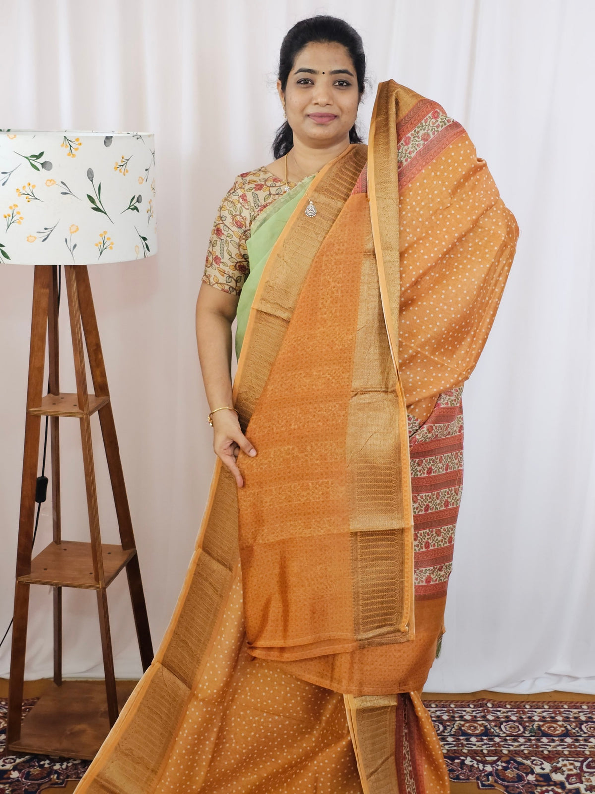 Pure Chanderi Butter Silk - Mustard Yellow