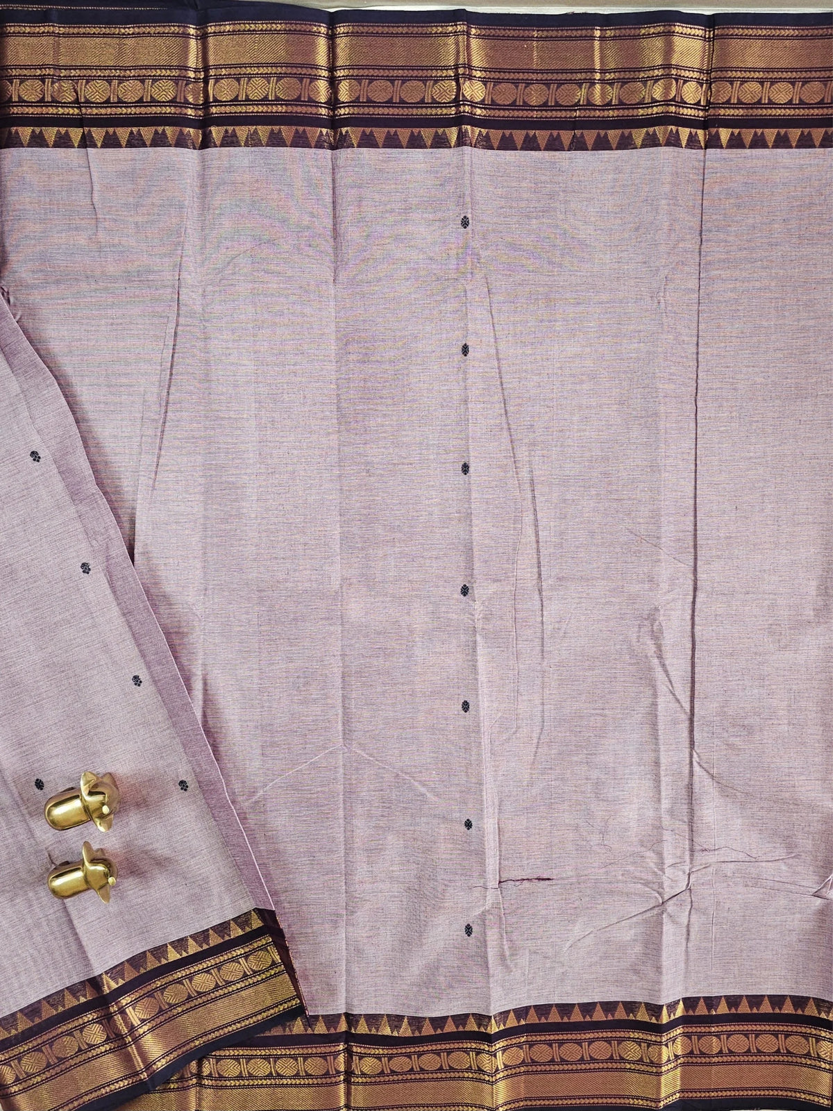 Chettinad Cotton Saree - Onion Pink