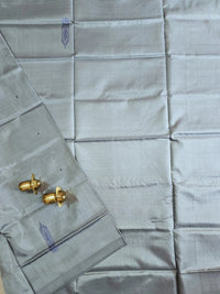 Chinnalampattu Saree - Grey with Pink