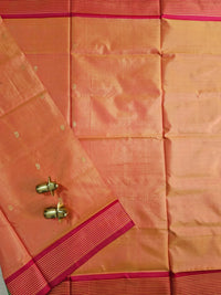 Chinnalampattu Saree - Orange with Red
