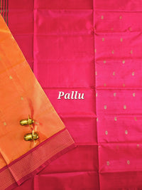 Chinnalampattu Saree - Orange with Red