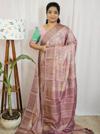 Pure Desi Tussar - Onion Pink