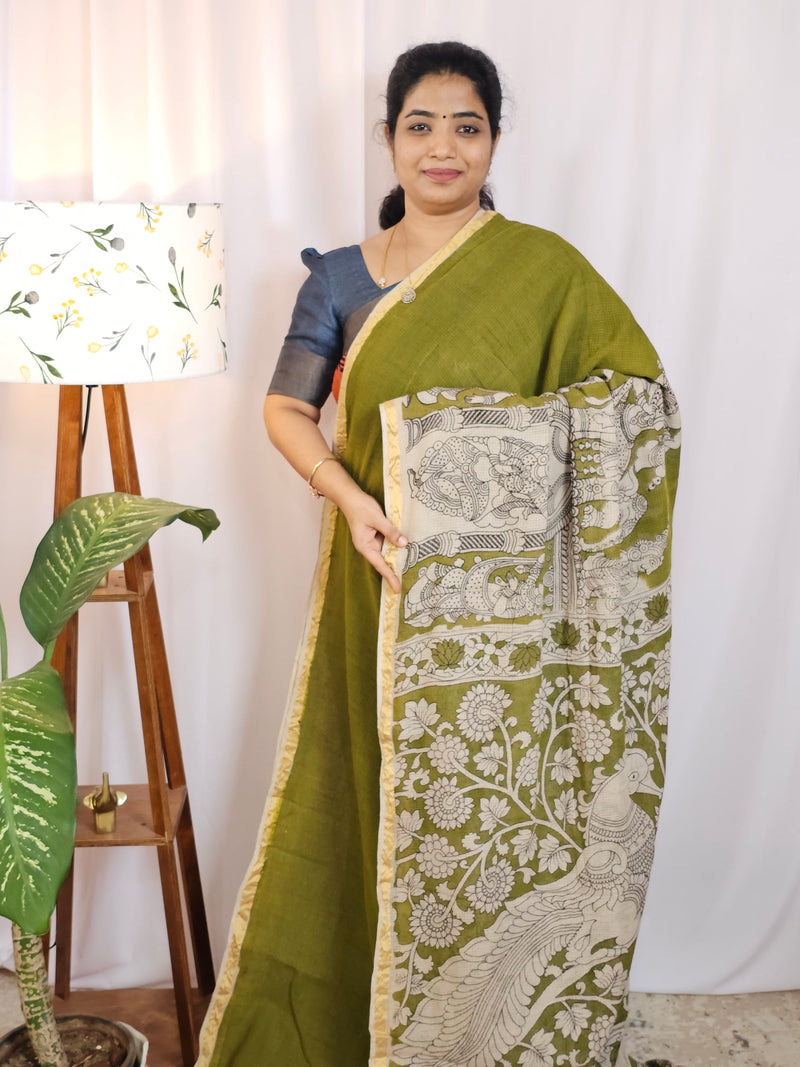 Kota Cotton Sarees - Green
