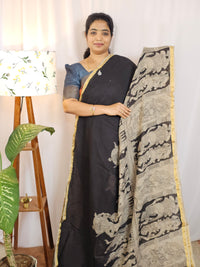 Kota Cotton Sarees - Black