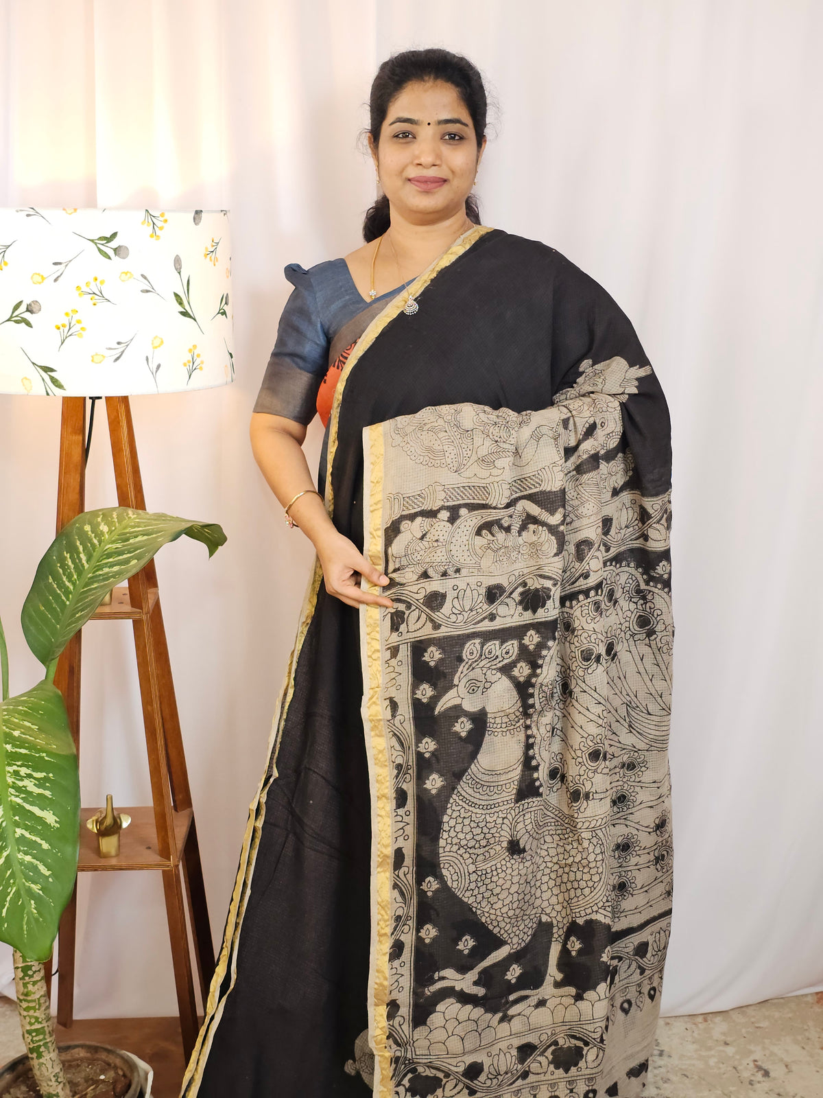 Kota Cotton Sarees - Black