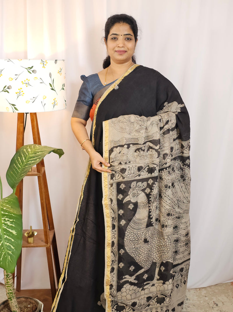 Kota Cotton Sarees - Black