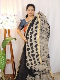 Kota Cotton Sarees - Black