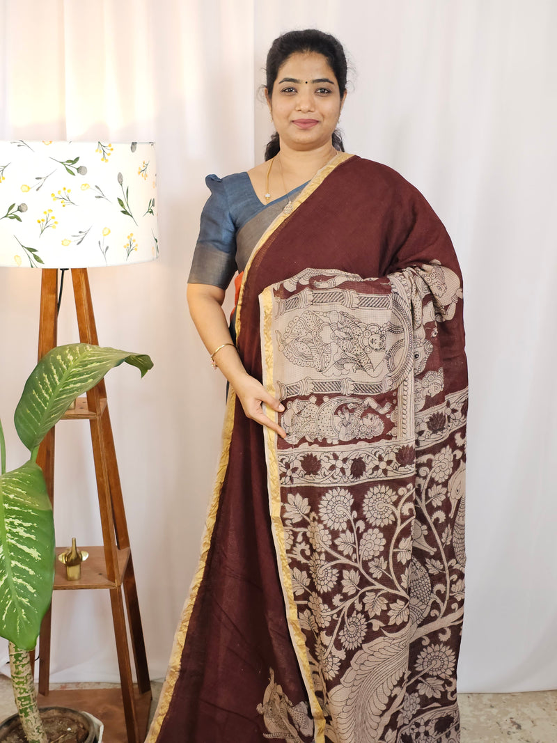 Kota Cotton Sarees - Maroon