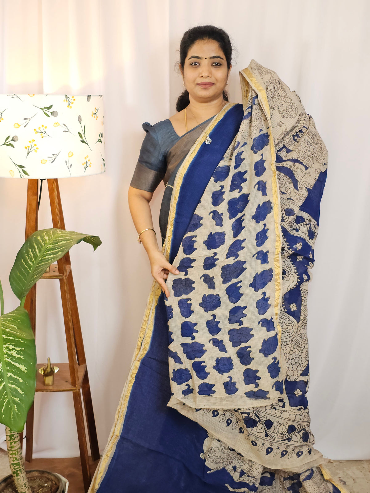 Kota Cotton Sarees - Blue