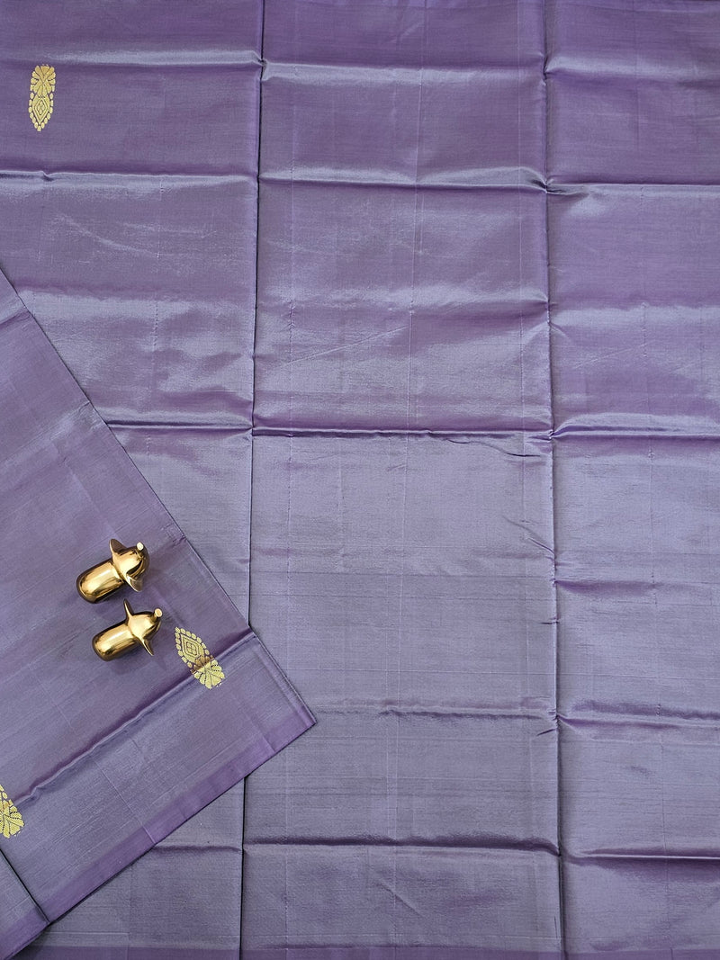 Chinnalampattu Saree - Lavender with Pale Yellow