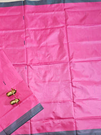 Chinnalampattu Saree - Pink with Peacock Green