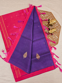 Chinnalampattu Saree - Purple with Pink