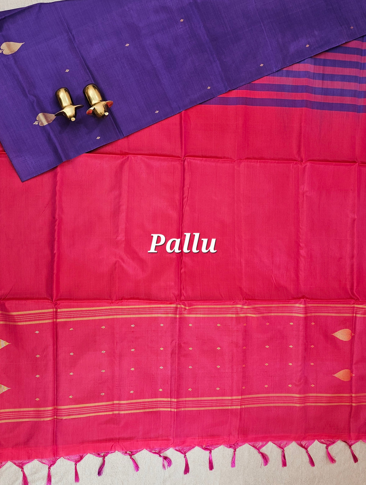 Chinnalampattu Saree - Purple with Pink