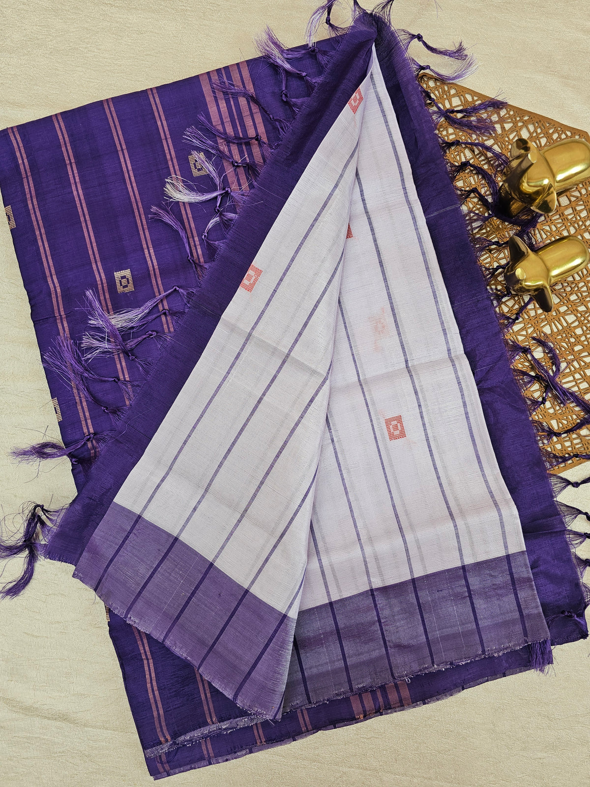 Chinnalampattu Saree - Lavender with Purple