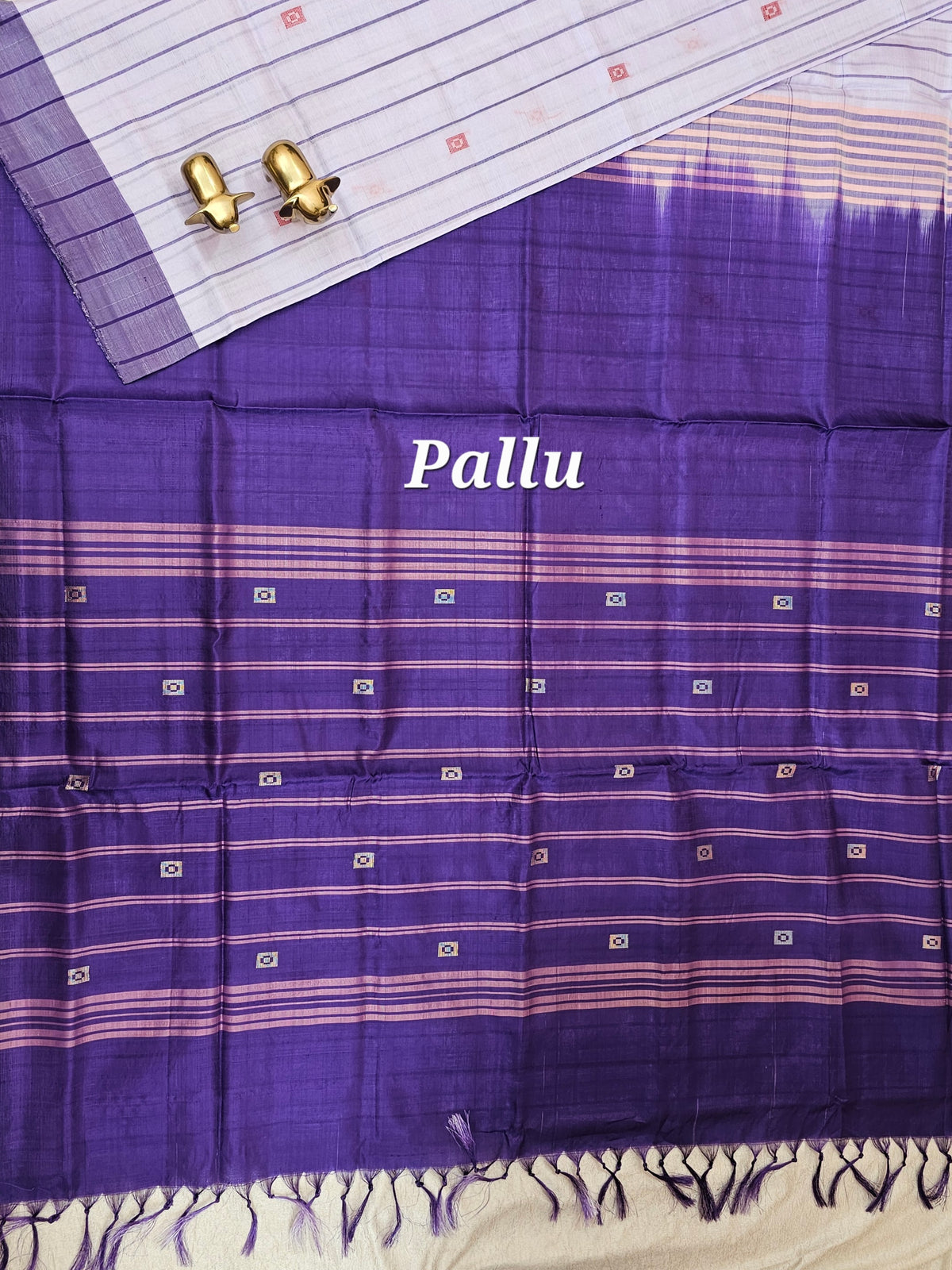 Chinnalampattu Saree - Lavender with Purple