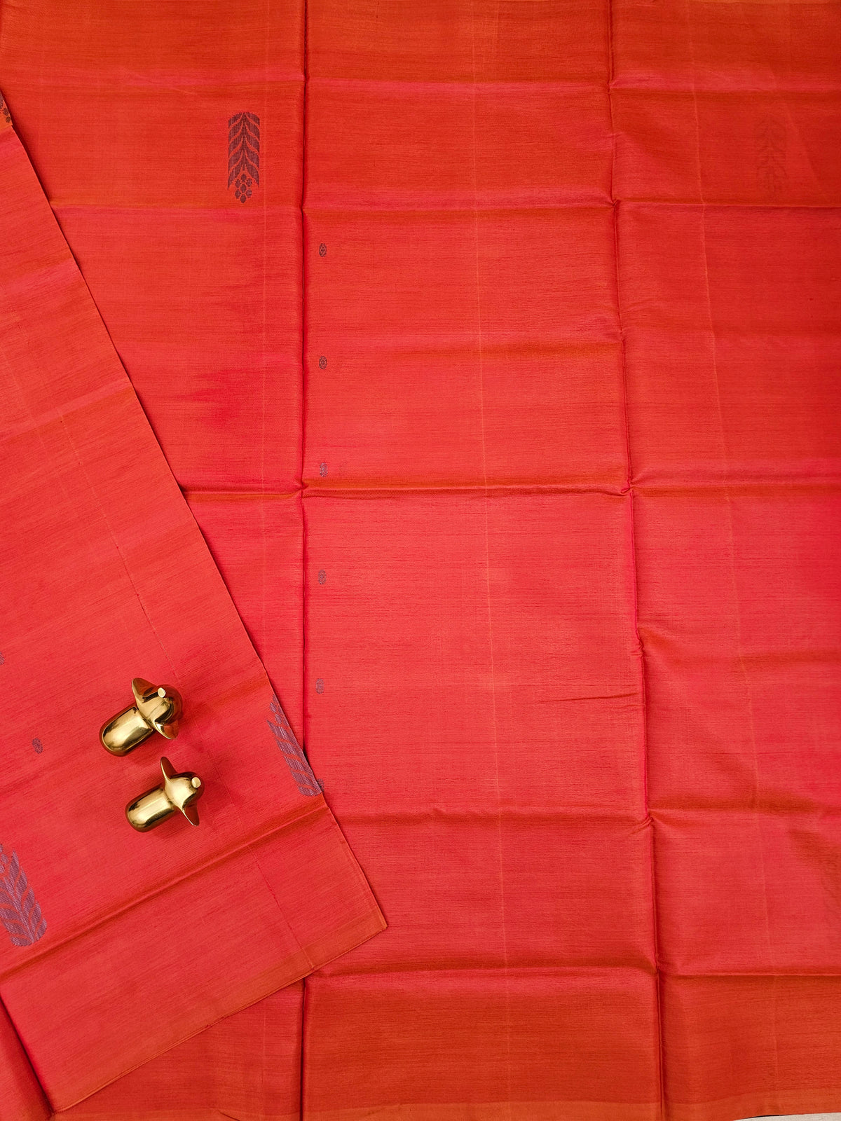 Chinnalampattu Saree - Orange with Green
