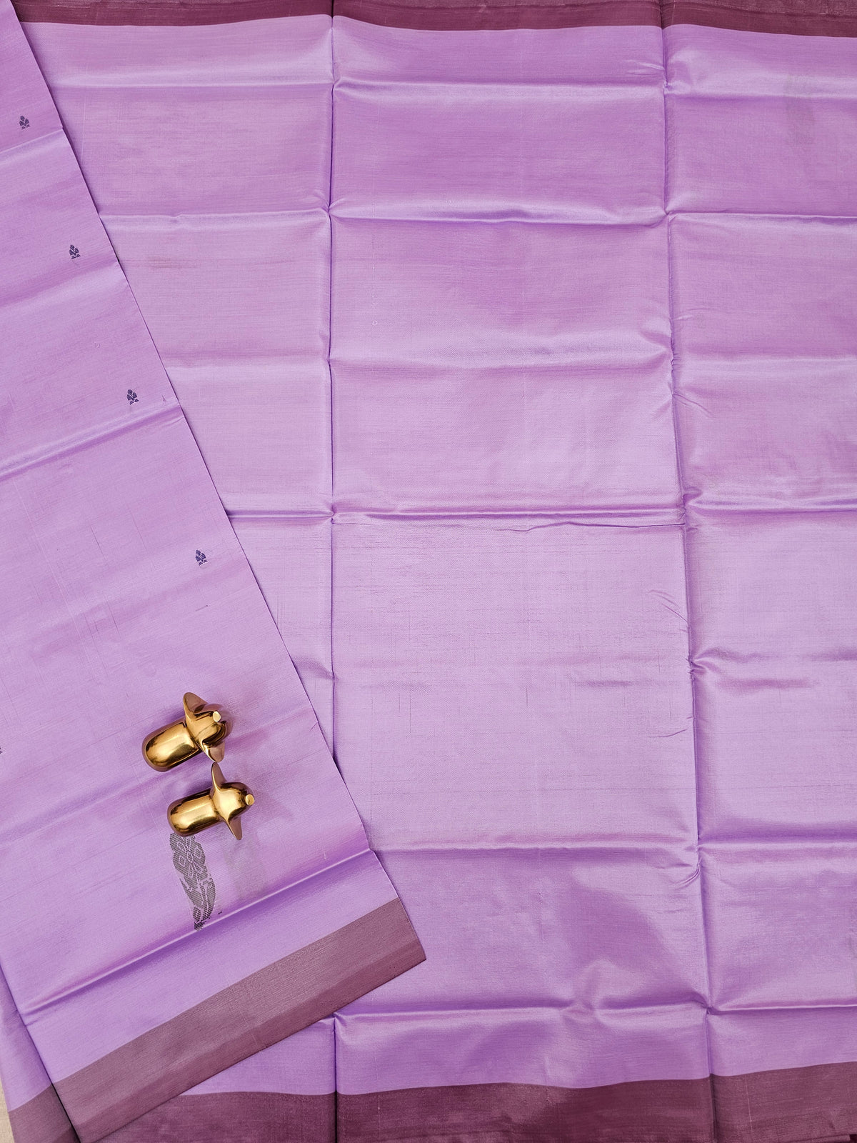 Chinnalampattu Saree - Lavender with Dark Grape