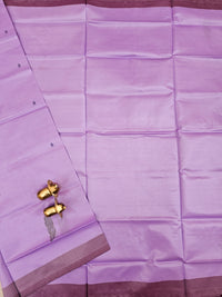 Chinnalampattu Saree - Lavender with Dark Grape
