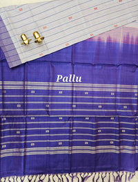 Chinnalampattu Saree - Lavender with Blue