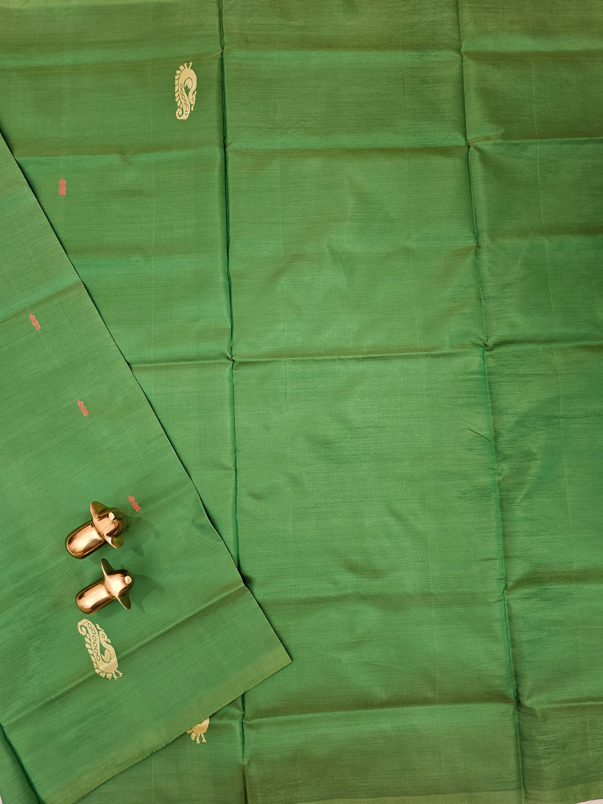 Chinnalampattu Saree - Green with Red