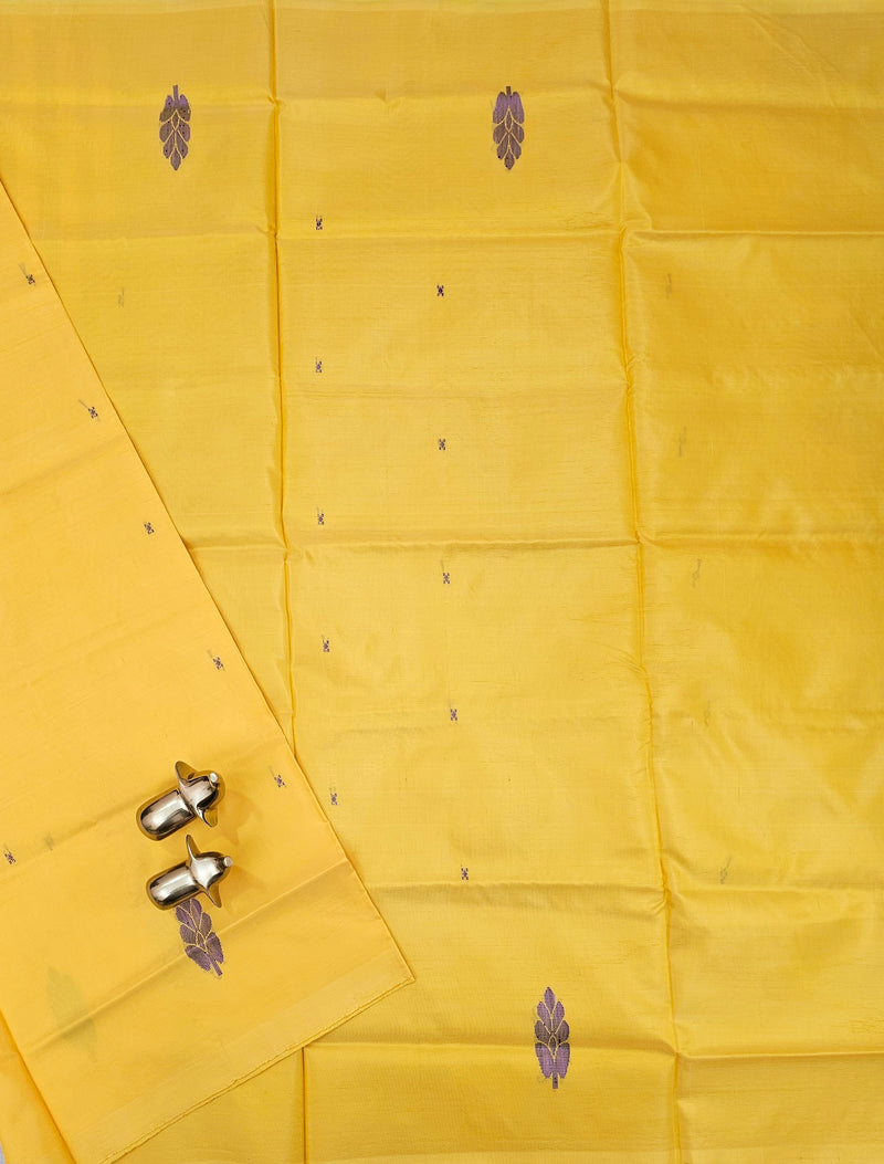Chinnalampattu Saree - Yellow with Purple