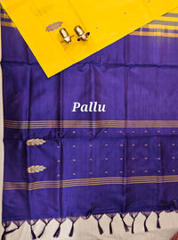 Chinnalampattu Saree - Yellow with Purple