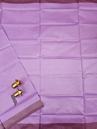Chinnalampattu Saree - Lavender with Coffee Brown