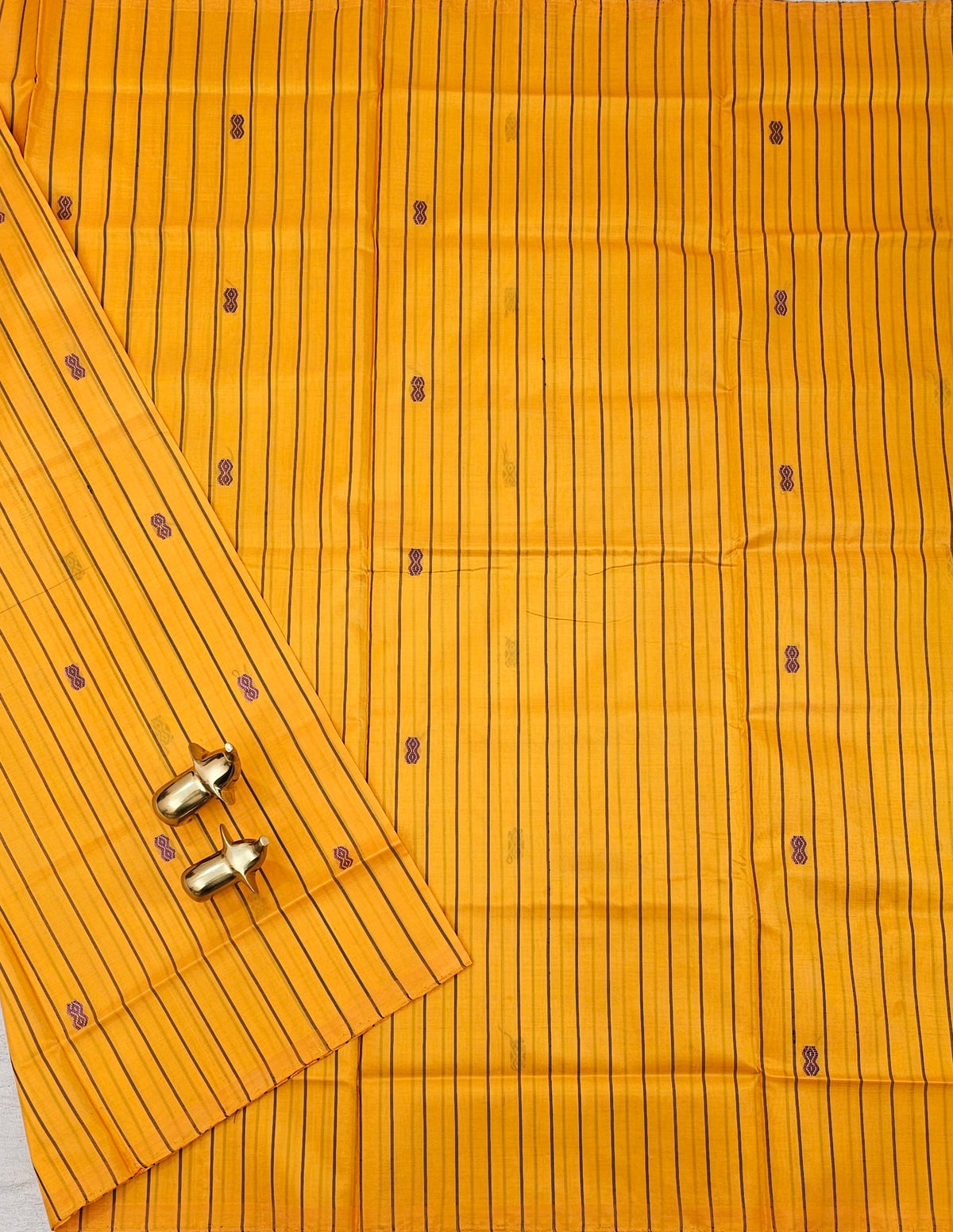 Chinnalampattu Saree - Chandana Yellow with Peacock Green