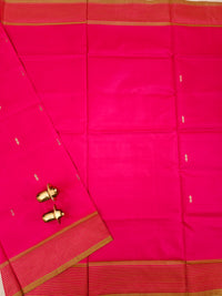 Chinnalampattu Saree - Pink with Lime Green