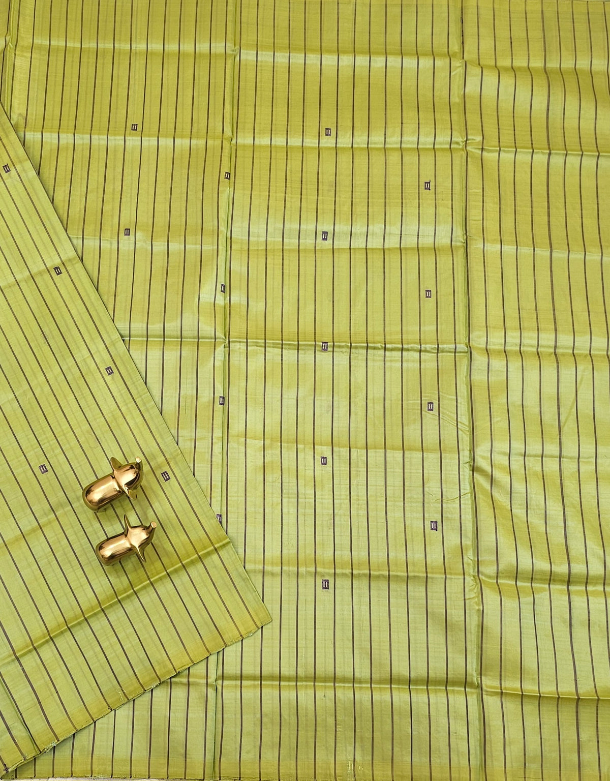 Chinnalampattu Saree - Green with Grey