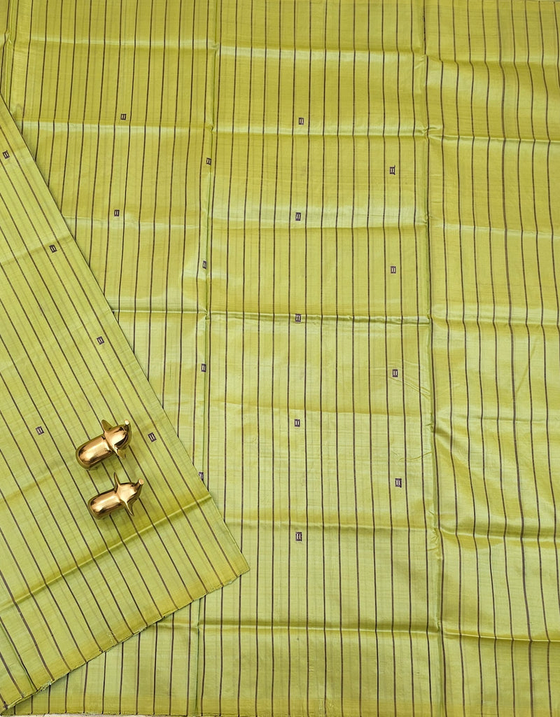 Chinnalampattu Saree - Green with Grey