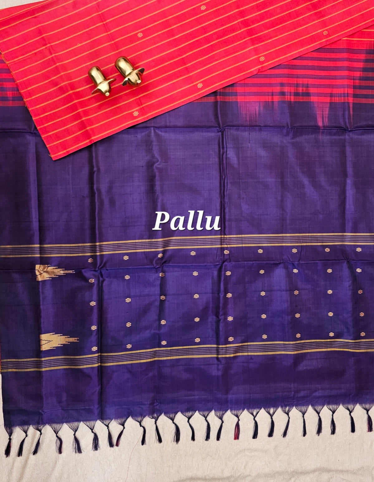 Chinnalampattu Saree - Pink with Blue