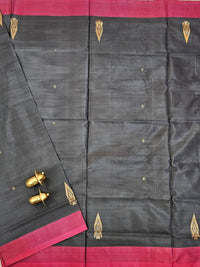 Chinnalampattu Saree - Black with Pink