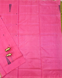 Chinnalampattu Saree - Pink with Green