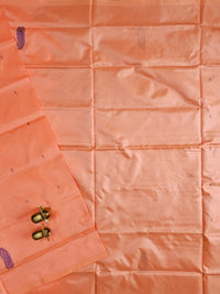 Peach with Green  Chinnalampattu Saree with Blouse