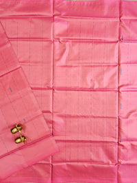 Peach with Maroon  Chinnalampattu Saree with Blouse