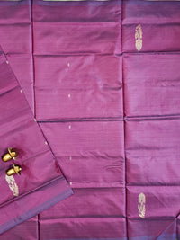 Purple with Green Chinnalampattu Saree with Blouse