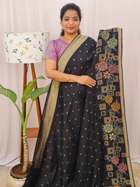 Exclusive Designer Silk Georgette Sarees - Black
