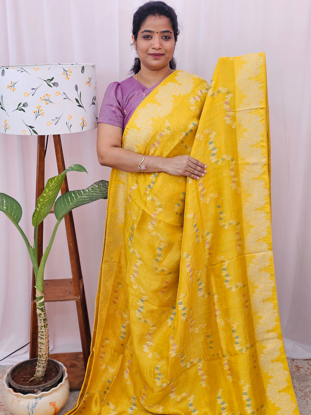 Exclusive Designer Silk Sarees - Yellow