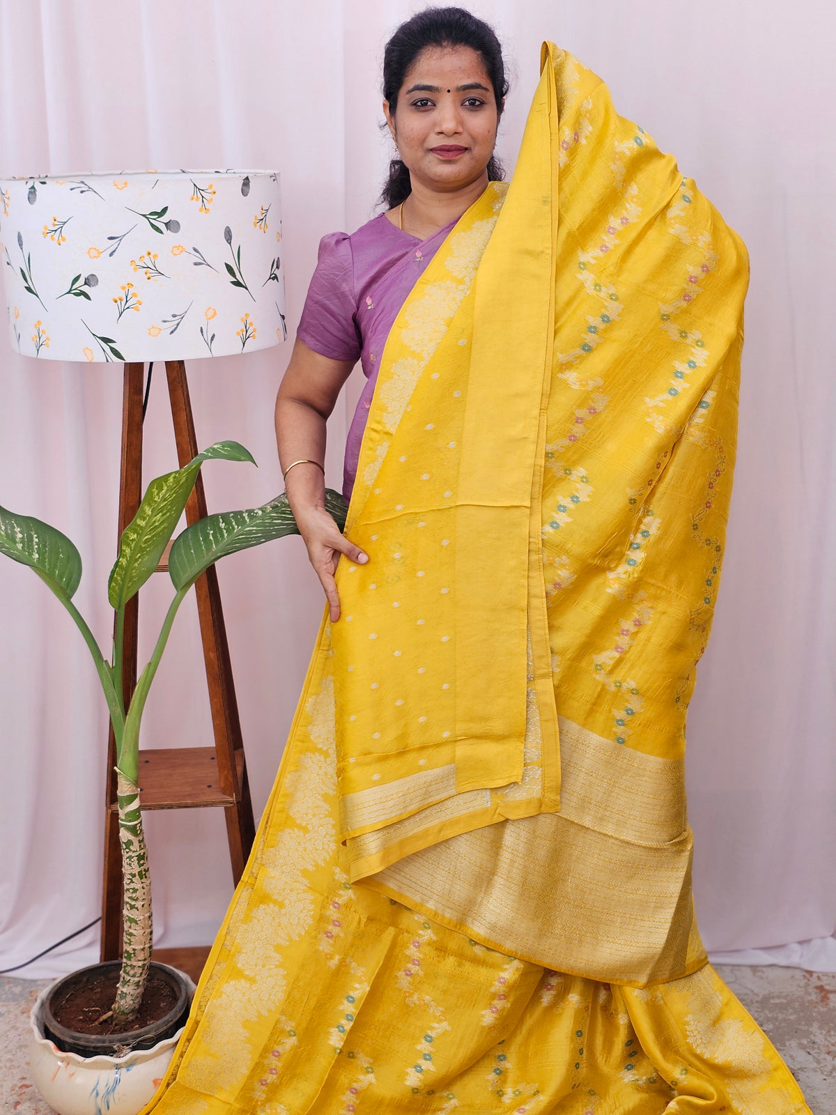 Exclusive Designer Silk Sarees - Yellow