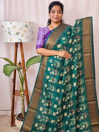 Pure Chanderi Butter Silk - Green