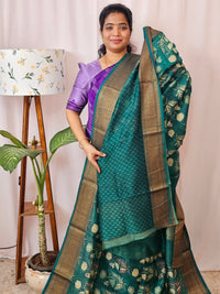 Pure Chanderi Butter Silk - Green