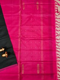 Dark Green with Pink Chinnalampattu Saree with Blouse