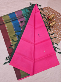 Pink with Multishade  Chinnalampattu Saree with Blouse