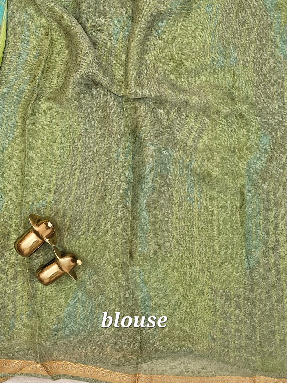 Georgette Saree - Green