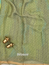 Georgette Saree - Green