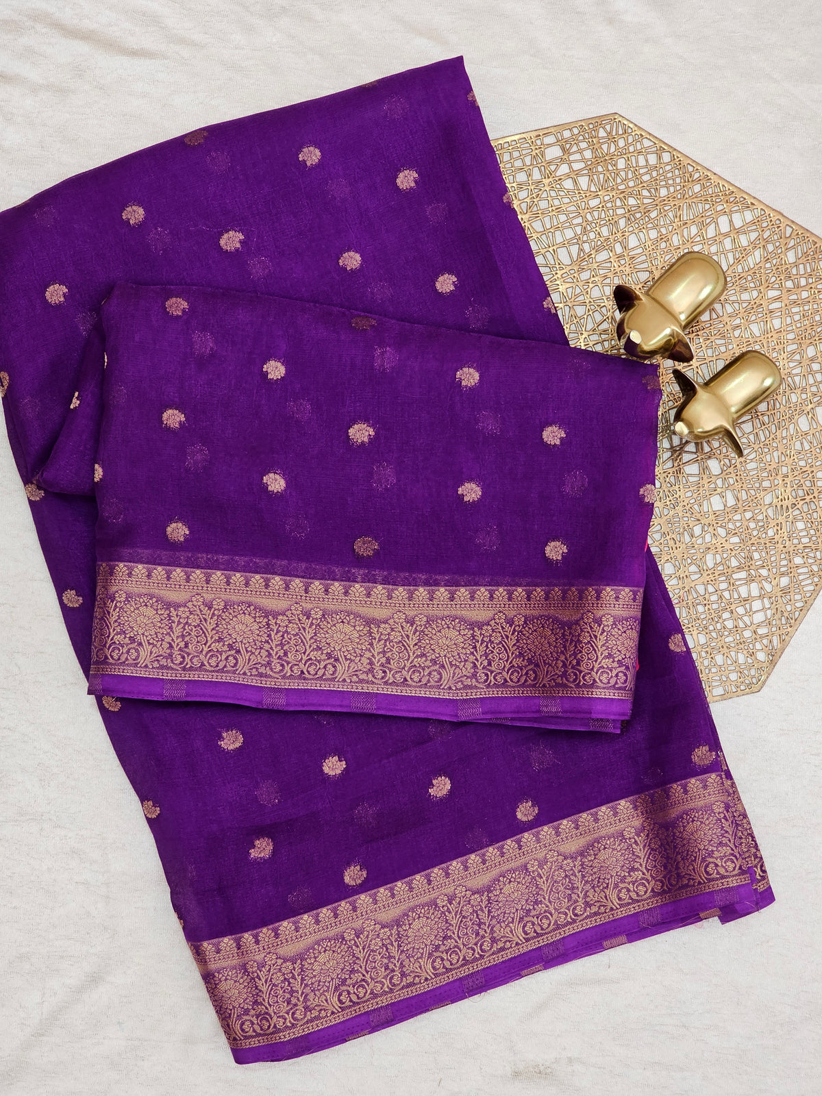 Georgette Saree -  Purple