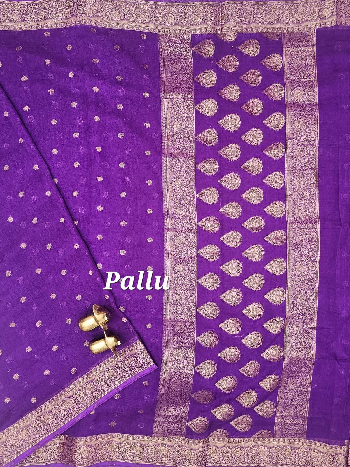 Georgette Saree -  Purple