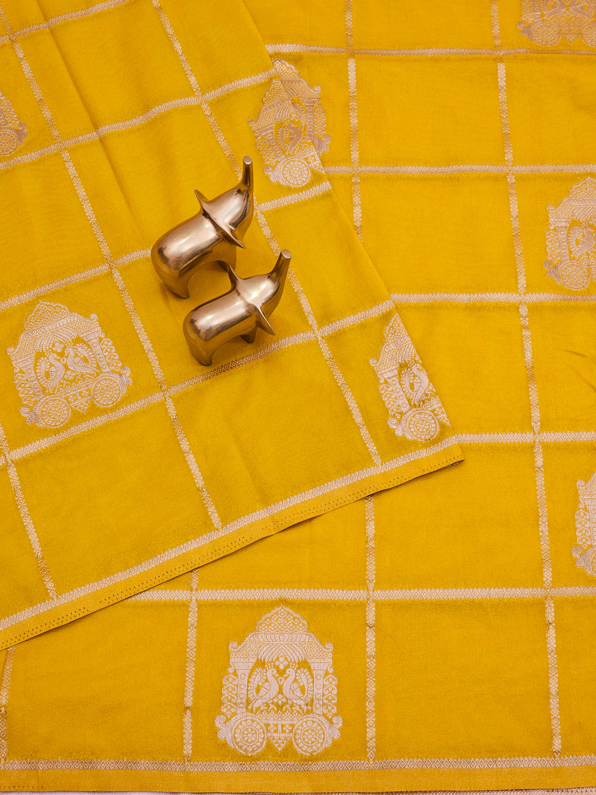 Georgette Silk Saree - Yellow